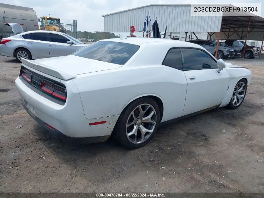 2015 Dodge Challenger Sxt Plus VIN: 2C3CDZBGXFH913504 Lot: 39478784