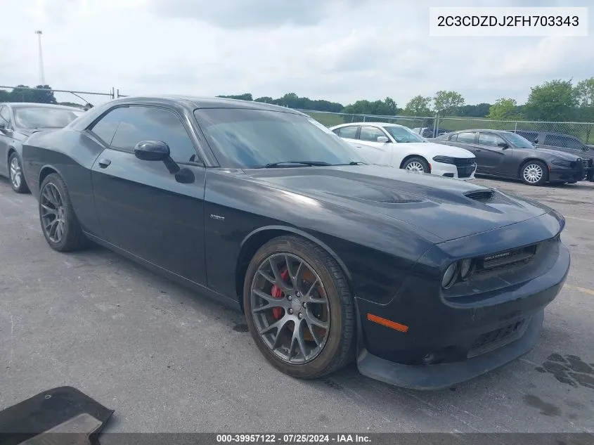 2015 Dodge Challenger Srt 392 VIN: 2C3CDZDJ2FH703343 Lot: 39957122