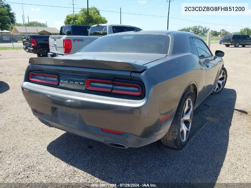 2C3CDZBG8FH851200 2015 Dodge Challenger Sxt Plus