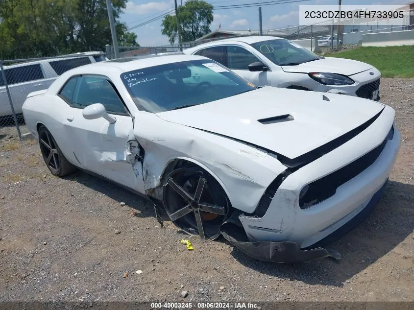 2015 Dodge Challenger Sxt Plus VIN: 2C3CDZBG4FH733905 Lot: 40003245