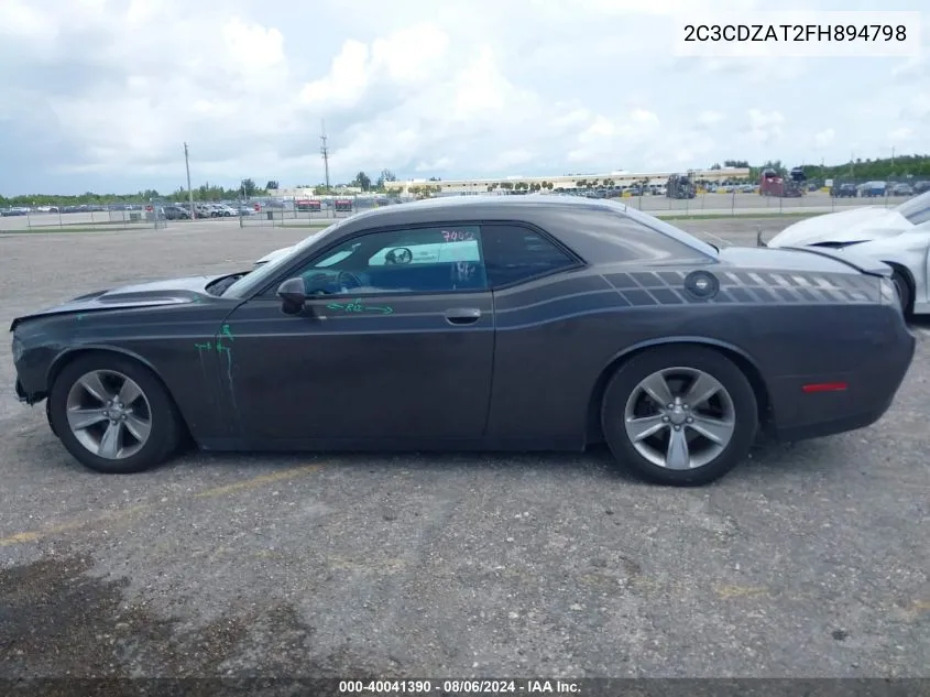 2015 Dodge Challenger R/T VIN: 2C3CDZAT2FH894798 Lot: 40041390