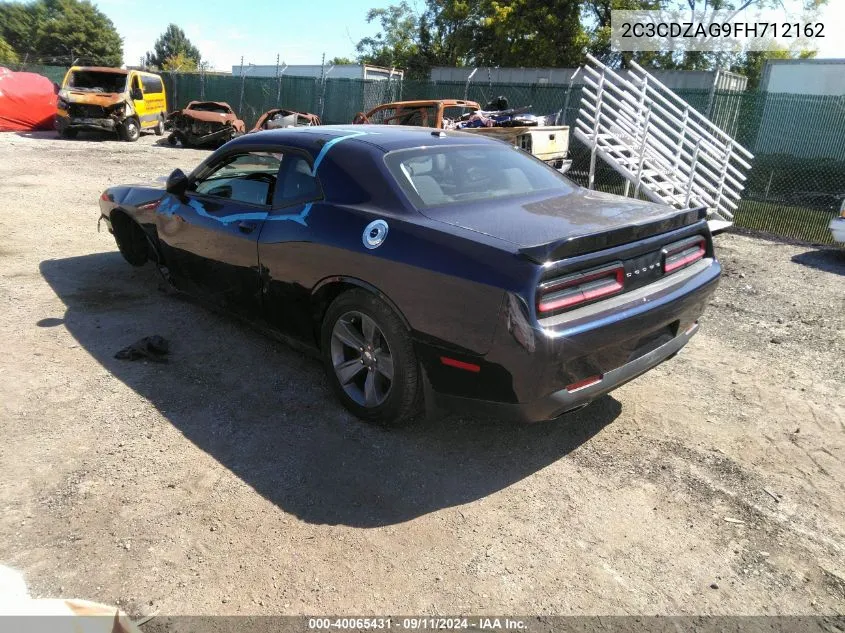 2015 Dodge Challenger Sxt VIN: 2C3CDZAG9FH712162 Lot: 40065431