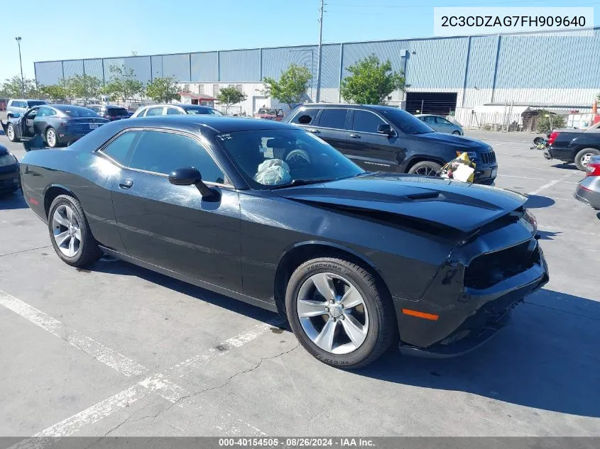 2015 Dodge Challenger Sxt VIN: 2C3CDZAG7FH909640 Lot: 40154505