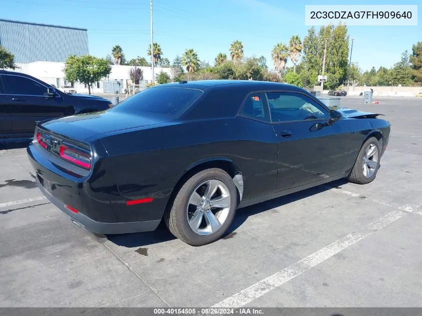 2C3CDZAG7FH909640 2015 Dodge Challenger Sxt