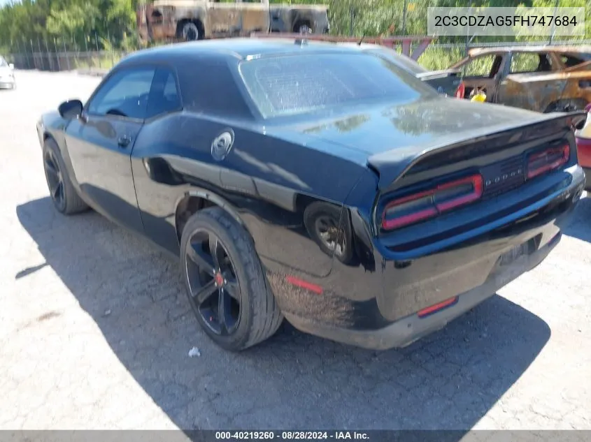 2C3CDZAG5FH747684 2015 Dodge Challenger Sxt