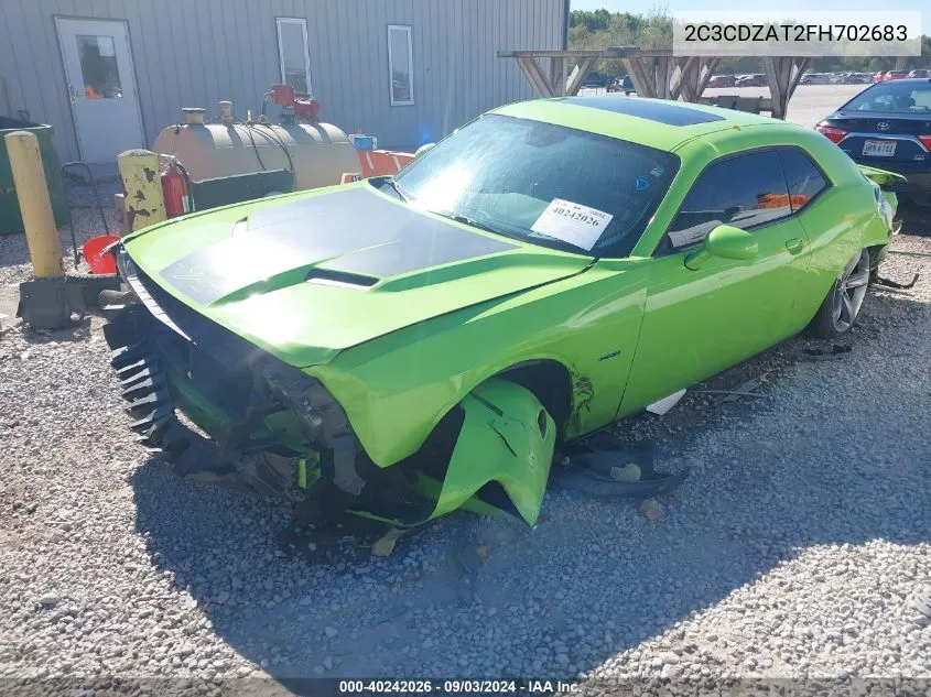 2C3CDZAT2FH702683 2015 Dodge Challenger R/T