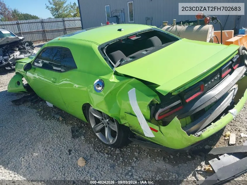 2C3CDZAT2FH702683 2015 Dodge Challenger R/T