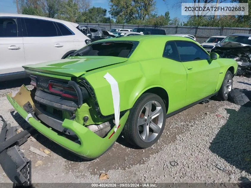 2015 Dodge Challenger R/T VIN: 2C3CDZAT2FH702683 Lot: 40242026