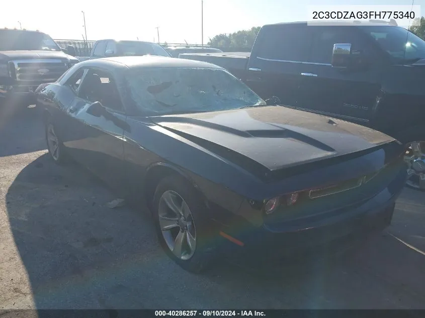 2C3CDZAG3FH775340 2015 Dodge Challenger Sxt