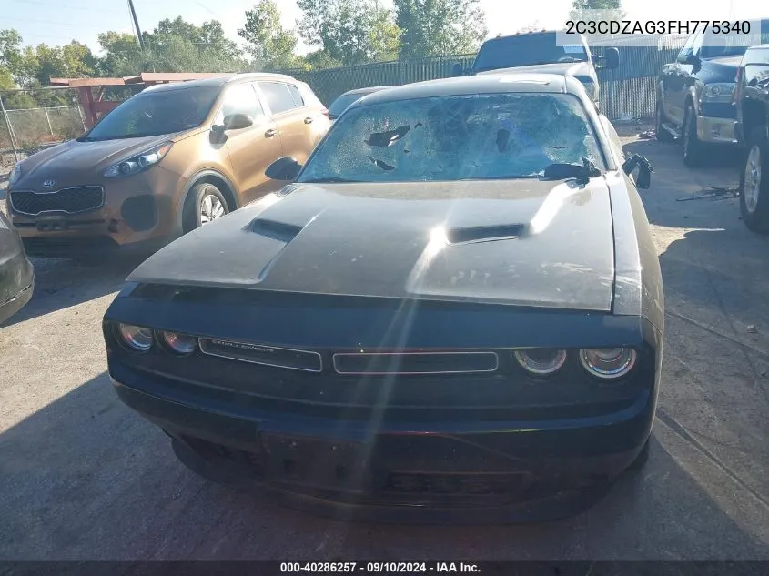 2015 Dodge Challenger Sxt VIN: 2C3CDZAG3FH775340 Lot: 40286257