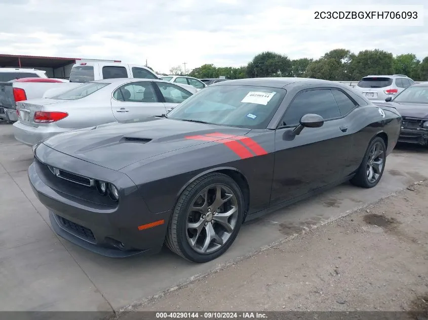 2C3CDZBGXFH706093 2015 Dodge Challenger Sxt Plus