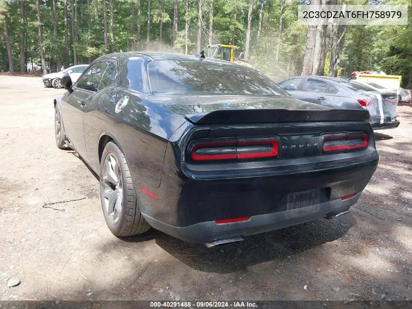 2C3CDZAT6FH758979 2015 Dodge Challenger R/T