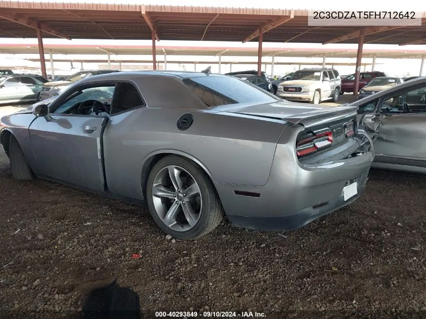 2015 Dodge Challenger Sxt VIN: 2C3CDZAT5FH712642 Lot: 40293849