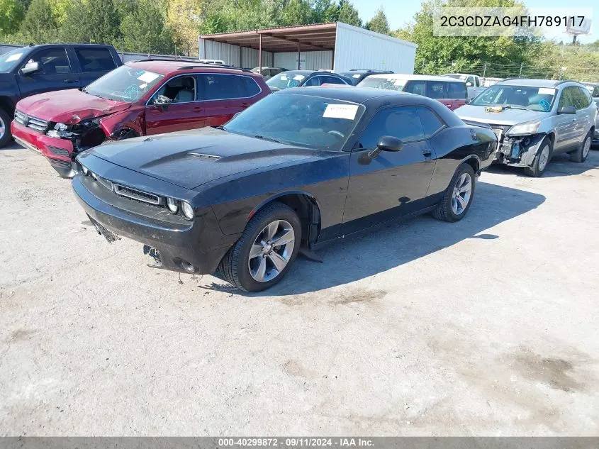 2015 Dodge Challenger Sxt VIN: 2C3CDZAG4FH789117 Lot: 40299872