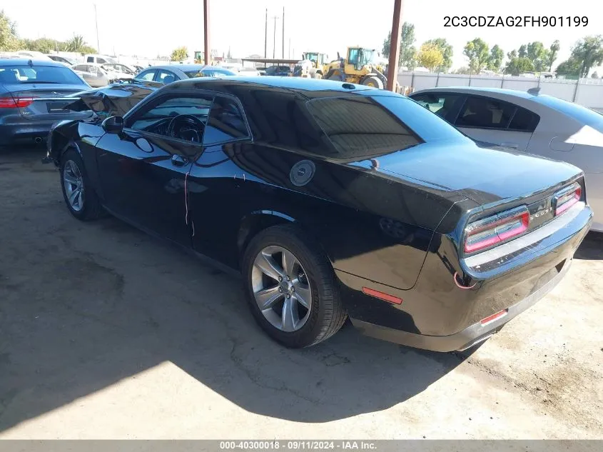 2015 Dodge Challenger Sxt VIN: 2C3CDZAG2FH901199 Lot: 40300018