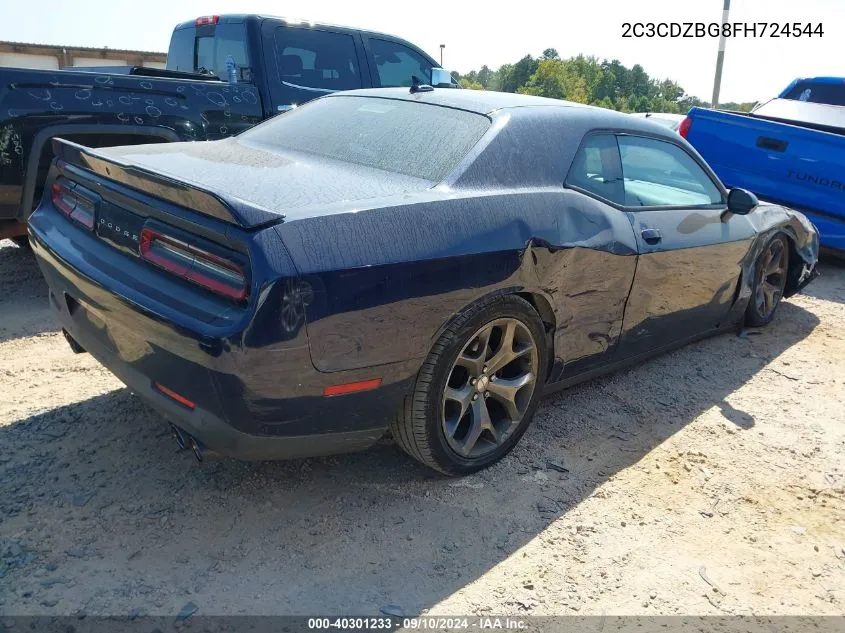 2015 Dodge Challenger Sxt Plus VIN: 2C3CDZBG8FH724544 Lot: 40301233