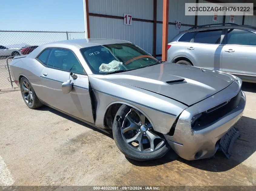 2015 Dodge Challenger Sxt VIN: 2C3CDZAG4FH761222 Lot: 40322691