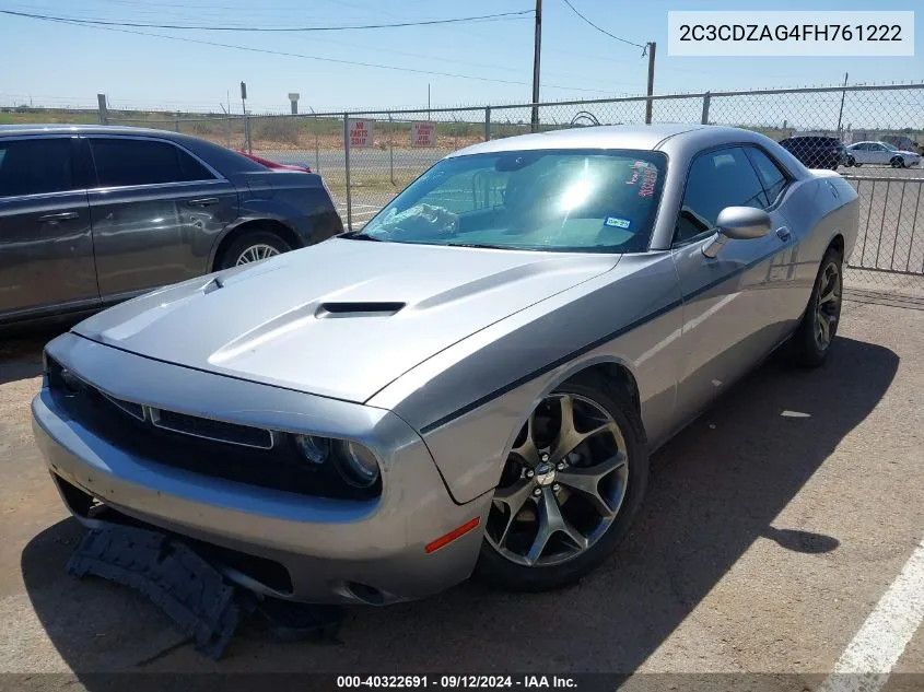 2015 Dodge Challenger Sxt VIN: 2C3CDZAG4FH761222 Lot: 40322691