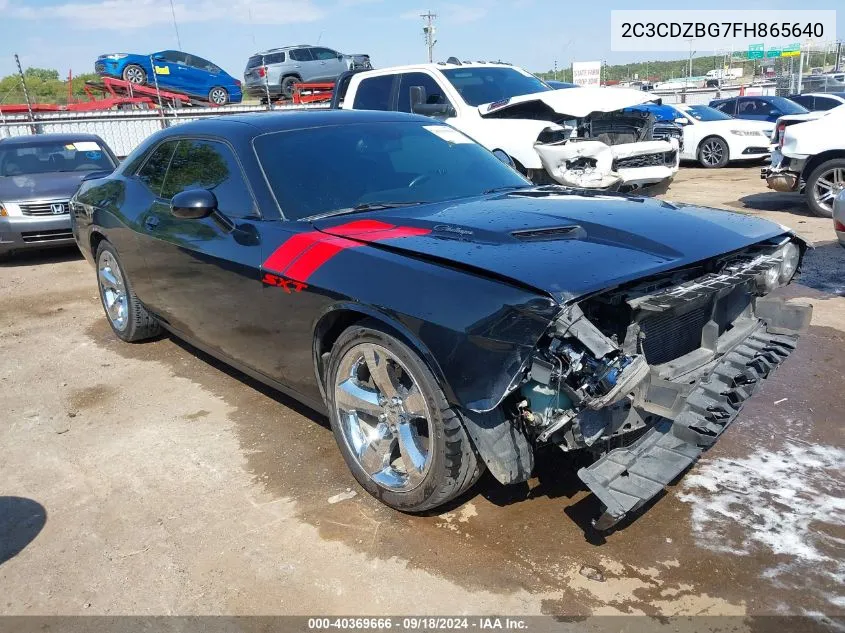 2015 Dodge Challenger Sxt Plus VIN: 2C3CDZBG7FH865640 Lot: 40369666