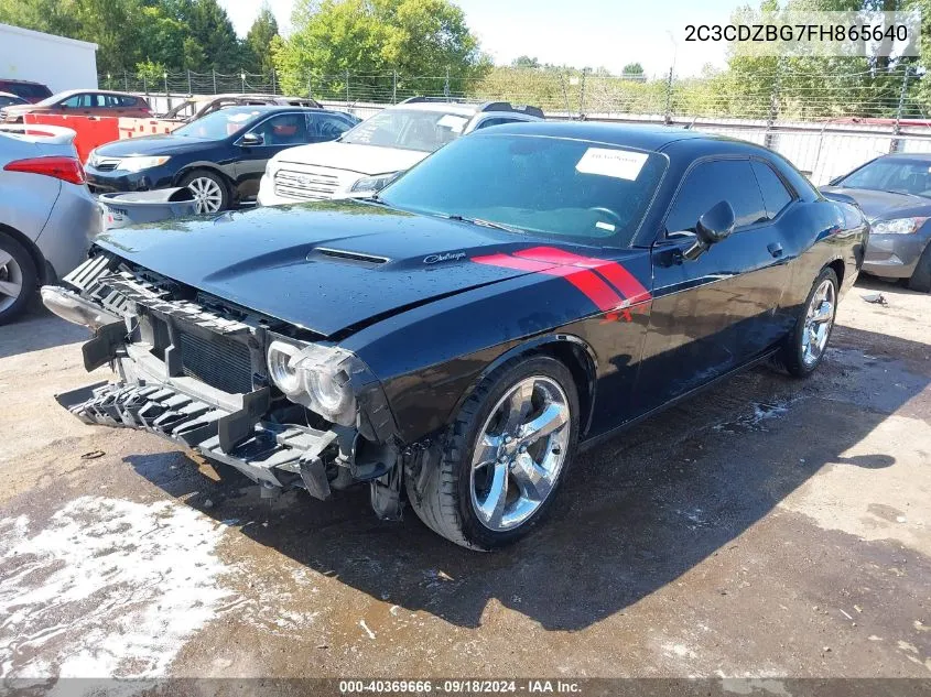 2015 Dodge Challenger Sxt Plus VIN: 2C3CDZBG7FH865640 Lot: 40369666