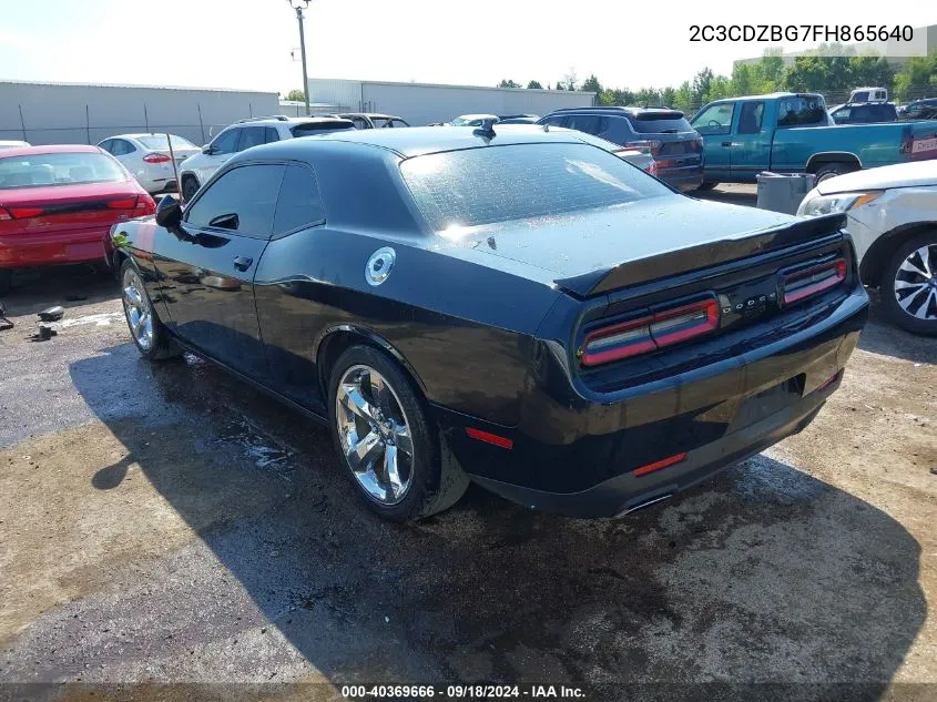 2015 Dodge Challenger Sxt Plus VIN: 2C3CDZBG7FH865640 Lot: 40369666