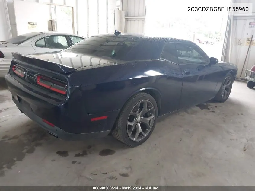 2015 Dodge Challenger Sxt Plus VIN: 2C3CDZBG8FH855960 Lot: 40380514