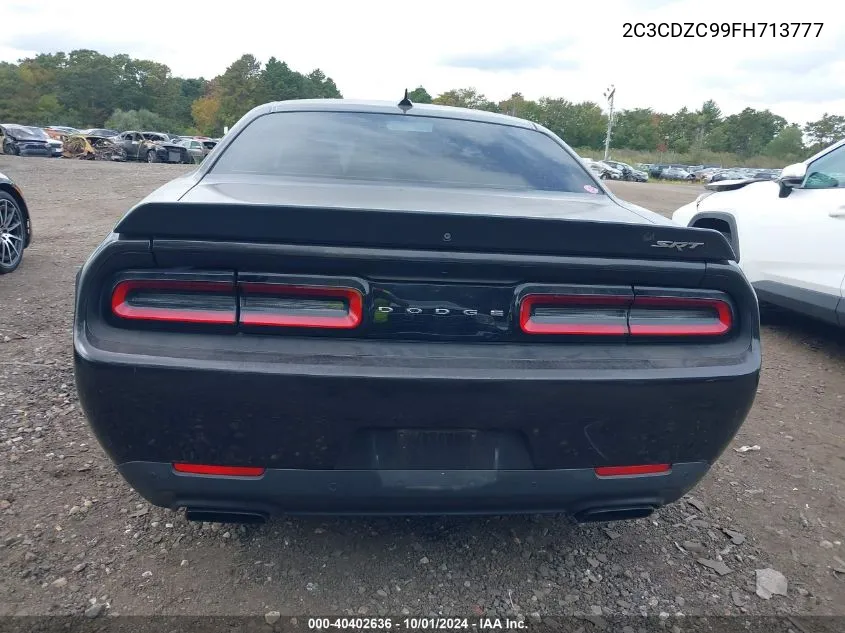 2015 Dodge Challenger Srt Hellcat VIN: 2C3CDZC99FH713777 Lot: 40402636