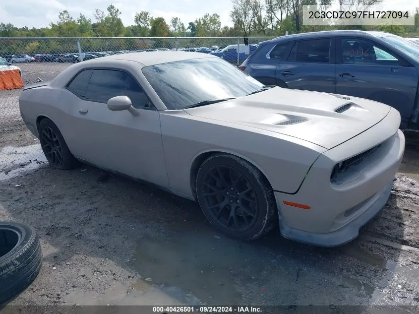 2015 Dodge Challenger Srt Hellcat VIN: 2C3CDZC97FH727094 Lot: 40426501