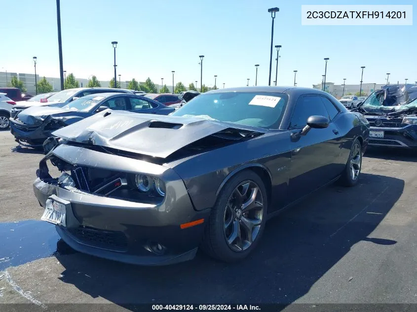 2015 Dodge Challenger Sxt VIN: 2C3CDZATXFH914201 Lot: 40429124