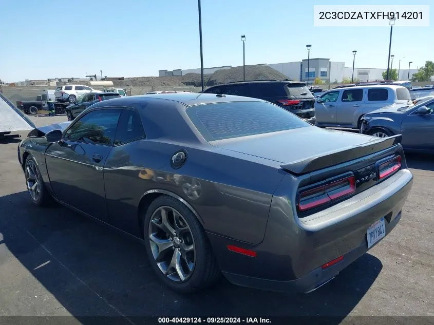 2015 Dodge Challenger Sxt VIN: 2C3CDZATXFH914201 Lot: 40429124