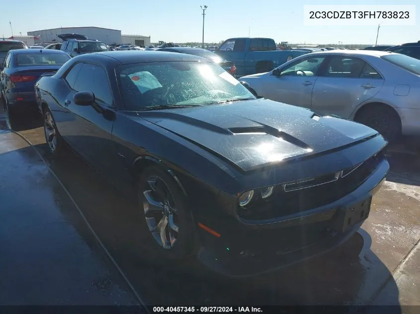 2015 Dodge Challenger R/T Plus VIN: 2C3CDZBT3FH783823 Lot: 40457345