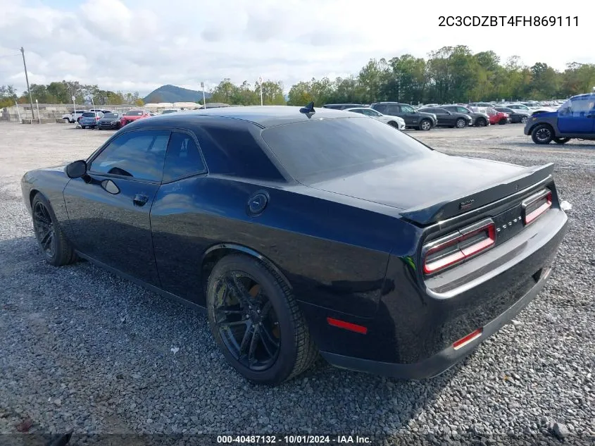 2015 Dodge Challenger R/T Plus Shaker VIN: 2C3CDZBT4FH869111 Lot: 40487132