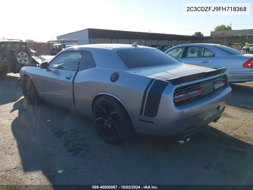 2015 Dodge Challenger R/T Scat Pack VIN: 2C3CDZFJ9FH718368 Lot: 40500067