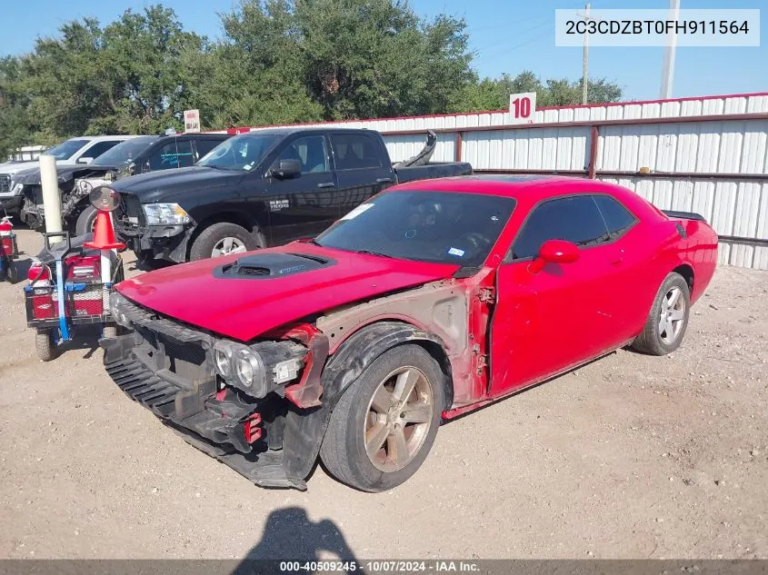 2015 Dodge Challenger Sxt Plus VIN: 2C3CDZBT0FH911564 Lot: 40509245