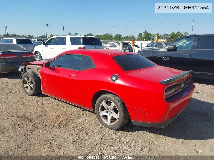 2015 Dodge Challenger Sxt Plus VIN: 2C3CDZBT0FH911564 Lot: 40509245