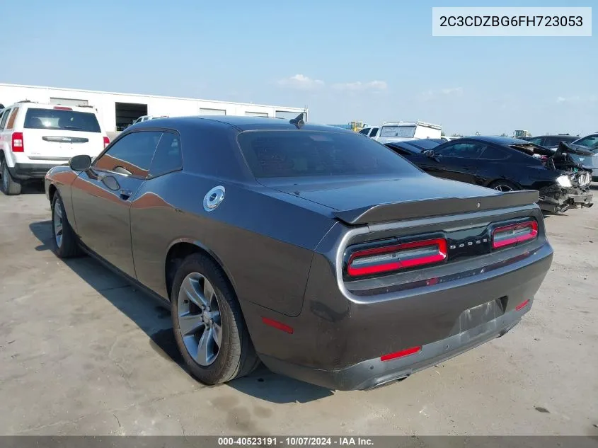 2015 Dodge Challenger Sxt Plus VIN: 2C3CDZBG6FH723053 Lot: 40523191