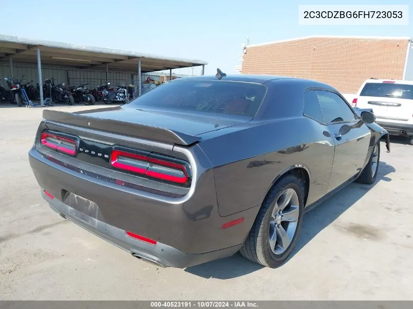 2015 Dodge Challenger Sxt Plus VIN: 2C3CDZBG6FH723053 Lot: 40523191