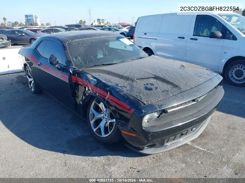 2015 Dodge Challenger Sxt Plus VIN: 2C3CDZBG8FH822554 Lot: 40551725