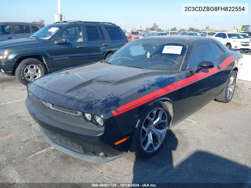 2015 Dodge Challenger Sxt Plus VIN: 2C3CDZBG8FH822554 Lot: 40551725