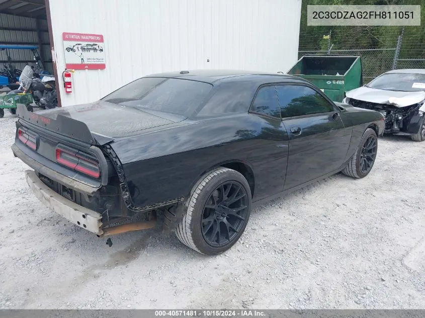 2015 Dodge Challenger Sxt VIN: 2C3CDZAG2FH811051 Lot: 40571481