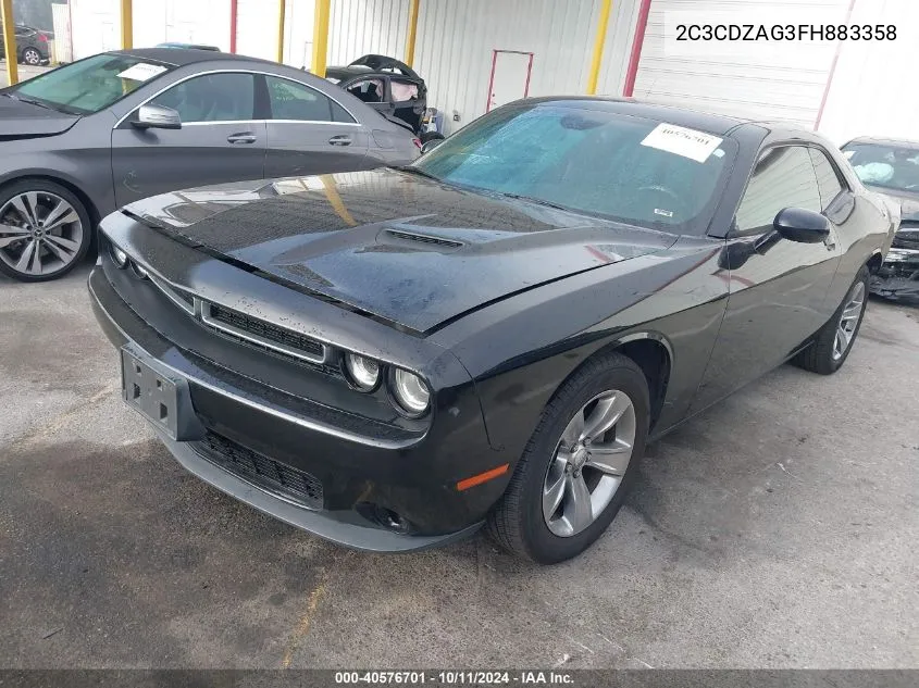 2015 Dodge Challenger Sxt VIN: 2C3CDZAG3FH883358 Lot: 40576701