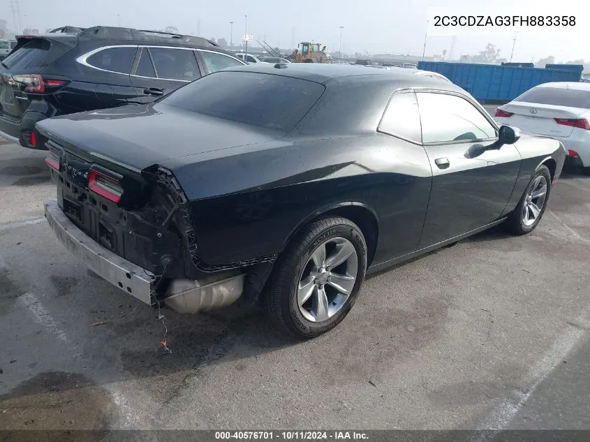 2015 Dodge Challenger Sxt VIN: 2C3CDZAG3FH883358 Lot: 40576701