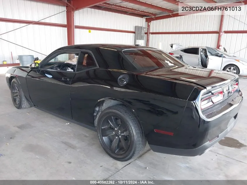 2015 Dodge Challenger Sxt VIN: 2C3CDZAG6FH761013 Lot: 40582262