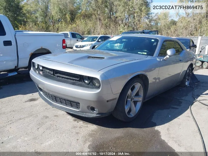 2015 Dodge Challenger R/T VIN: 2C3CDZAT7FH869475 Lot: 40618752