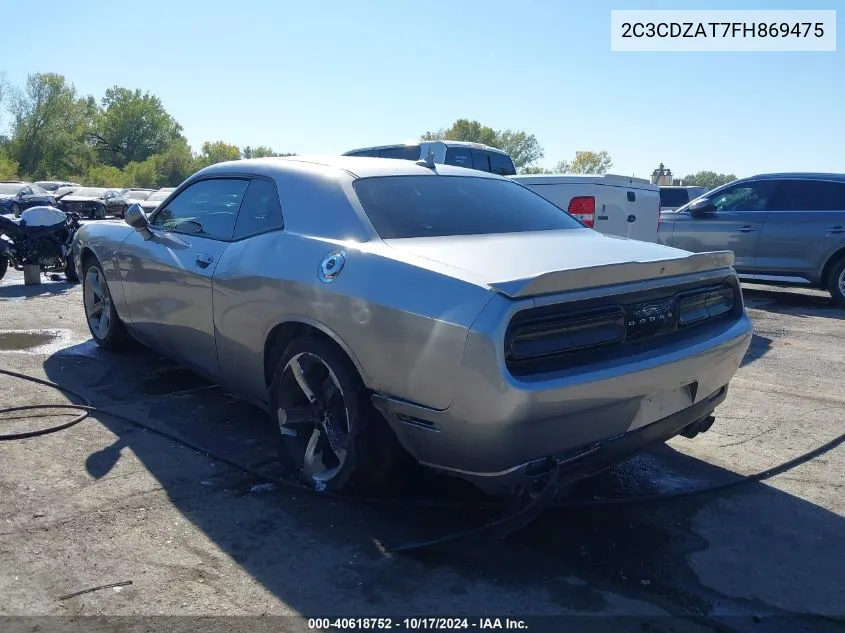 2015 Dodge Challenger R/T VIN: 2C3CDZAT7FH869475 Lot: 40618752