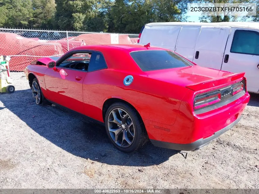 2015 Dodge Challenger R/T Plus VIN: 2C3CDZBTXFH705166 Lot: 40622953