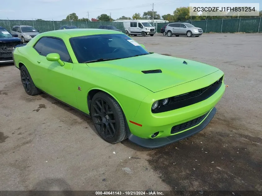 2C3CDZFJ1FH851254 2015 Dodge Challenger R/T Scat Pack