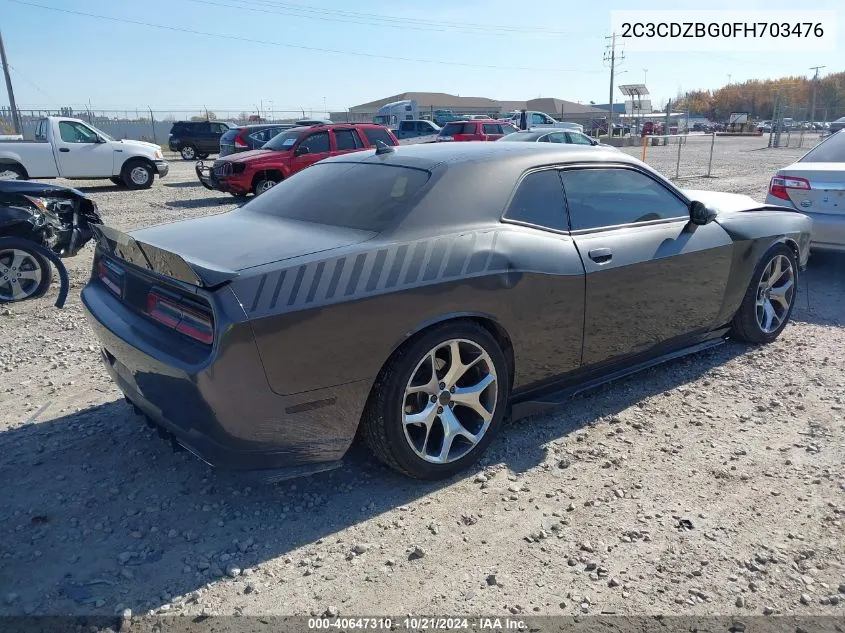 2C3CDZBG0FH703476 2015 Dodge Challenger Sxt Plus