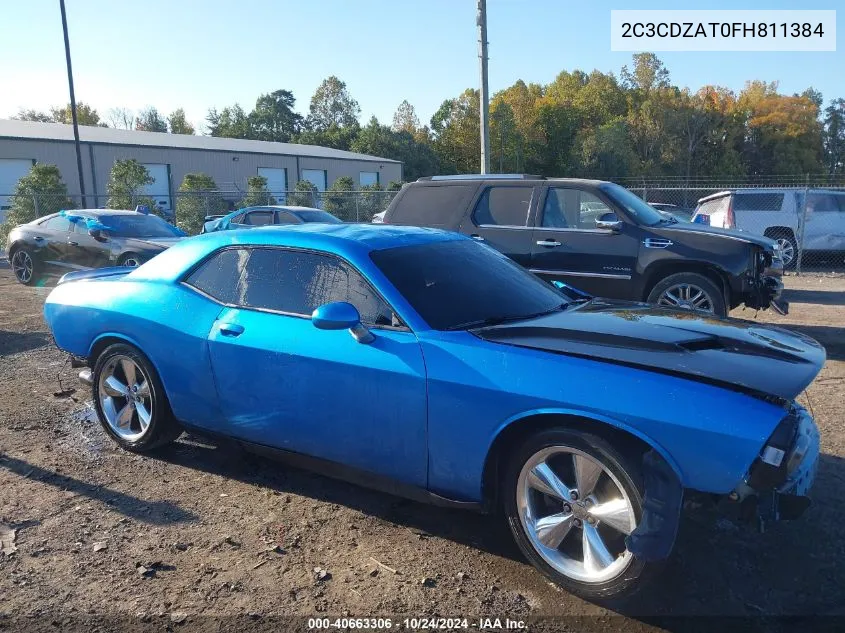 2015 Dodge Challenger R/T VIN: 2C3CDZAT0FH811384 Lot: 40663306