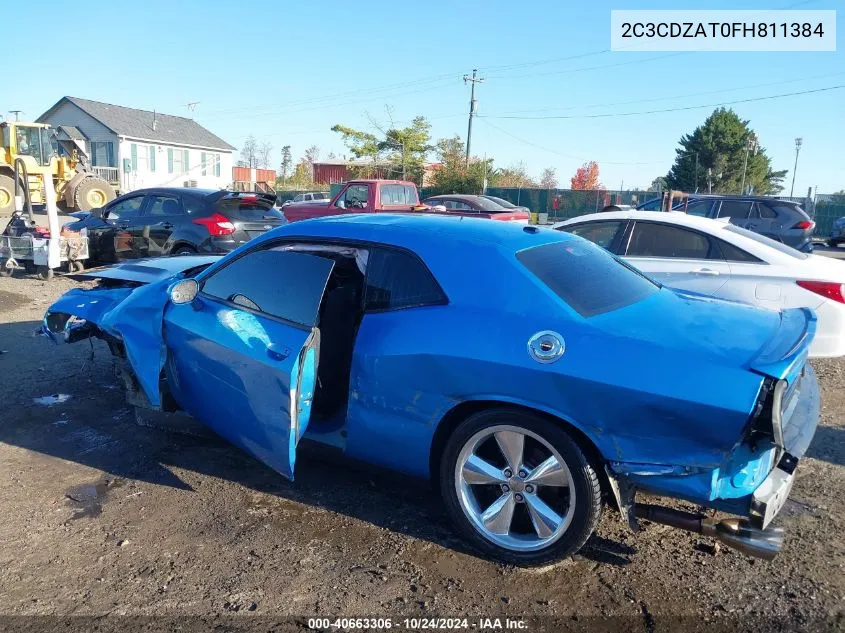 2015 Dodge Challenger R/T VIN: 2C3CDZAT0FH811384 Lot: 40663306